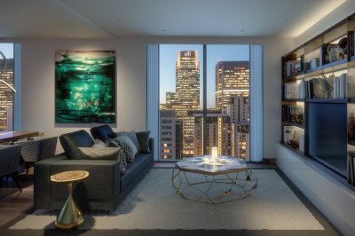 Living area at Harbour Central, computer generated image intended for illustrative purposes only, ©Galliard Homes. Living area at Harbour Central, computer generated image intended for illustrative purposes only, ©Galliard Homes.