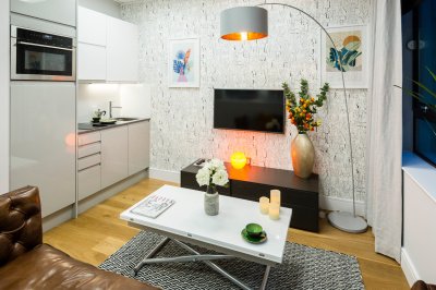 A typical living and kitchen area at a Galliard Homes show apartment, ©Galliard Homes. A typical living and kitchen area at a Galliard Homes show apartment, ©Galliard Homes.