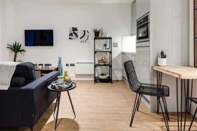 Living area at a Galliard Homes apartment, ©Galliard Homes. Living area at a Galliard Homes apartment, ©Galliard Homes.