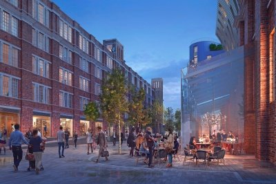 Islington Square, computer generated image intended for illustrative purposes only, ©Galliard Homes. Islington Square, computer generated image intended for illustrative purposes only, ©Galliard Homes.