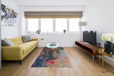 Open-plan living and dining area in a typical Galliard apartment, ©Galliard Homes. Open-plan living and dining area in a typical Galliard apartment, ©Galliard Homes.