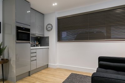 Kitchen area at a Galliard Homes apartment, ©Galliard Homes. Kitchen area at a Galliard Homes apartment, ©Galliard Homes.