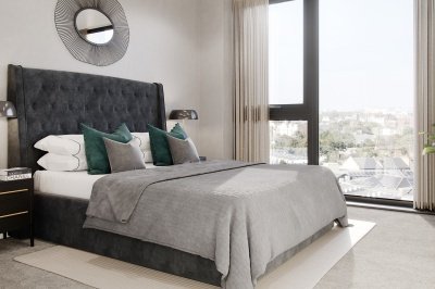 Bedroom at a Galliard Homes show apartment, ©Galliard Homes. Bedroom at a Galliard Homes show apartment, ©Galliard Homes.