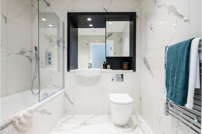 Bathroom at Neptune Wharf ©Galliard Homes.