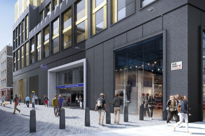 TCRW SOHO exterior; computer generated image intended for illustrative purposes only, ©Galliard Homes. TCRW SOHO exterior; computer generated image intended for illustrative purposes only, ©Galliard Homes.