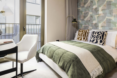 Bedroom area at a TCRW SOHO apartment ©Galliard Homes. Bedroom area at a TCRW SOHO apartment ©Galliard Homes.