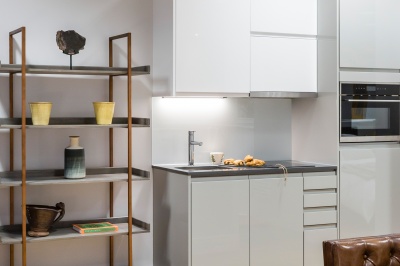 Kitchen area in a Galliard Homes showroom, ©Galliard Homes. Kitchen area in a Galliard Homes showroom, ©Galliard Homes.