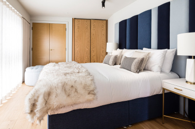 Bedroom at Newham’s Yard at Tower Bridge Road; ©Acorn Property Group.