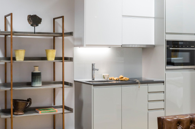 Kitchen area in a Galliard Homes showroom, ©Galliard Homes. Kitchen area in a Galliard Homes showroom, ©Galliard Homes.