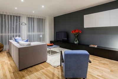 Living area at a Galliard Homes show apartment, ©Galliard Homes. Living area at a Galliard Homes show apartment, ©Galliard Homes.
