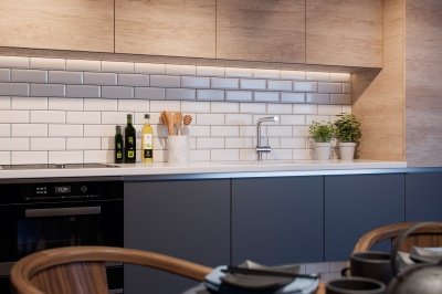 Kitchen area at Tower Bridge Road; computer generated image intended for illustrative purposes only, ©Acorn Property Group. Kitchen area at Tower Bridge Road; computer generated image intended for illustrative purposes only, ©Acorn Property Group.