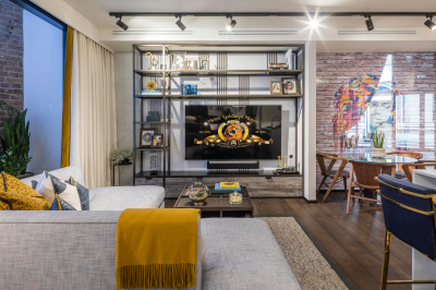 Open-plan kitchen, living and dining area at The Stage; image intended for illustrative purposes only, ©Galliard Homes. Open-plan kitchen, living and dining area at The Stage; image intended for illustrative purposes only, ©Galliard Homes.