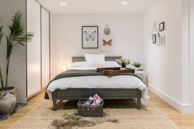 Bedroom at a Galliard Homes apartment, ©Galliard Homes. Bedroom at a Galliard Homes apartment, ©Galliard Homes.