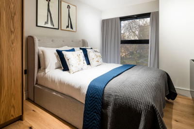 Bedroom at Newham’s Yard at Tower Bridge Road; ©Acorn Property Group. Bedroom at Newham’s Yard at Tower Bridge Road; ©Acorn Property Group.