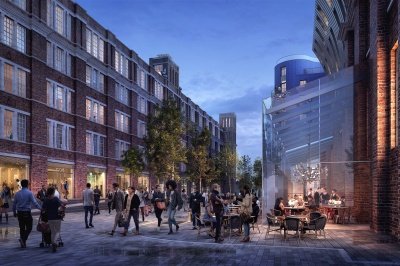 Islington Square, computer generated image intended for illustrative purposes only, ©Galliard Homes. Islington Square, computer generated image intended for illustrative purposes only, ©Galliard Homes.