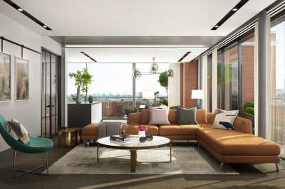 Living area at Islington Square, ©Galliard Homes. Living area at Islington Square, ©Galliard Homes.