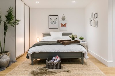 Bedroom at a Galliard Homes apartment, ©Galliard Homes. Bedroom at a Galliard Homes apartment, ©Galliard Homes.