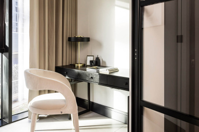 Office area at an Arena Quayside duplex apartment, ©Galliard Homes. Office area at an Arena Quayside duplex apartment, ©Galliard Homes.