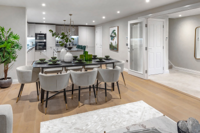 Kitchen and dining area at the Hope House show home, ©Acorn Property Group. Kitchen and dining area at the Hope House show home, ©Acorn Property Group.