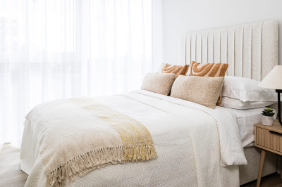 Bedroom at Neptune Wharf ©Galliard Homes.