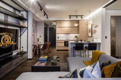 Open-plan kitchen, living and dining area at The Stage; image intended for illustrative purposes only, ©Galliard Homes. Open-plan kitchen, living and dining area at The Stage; image intended for illustrative purposes only, ©Galliard Homes.