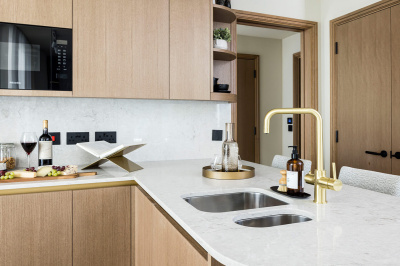 Kitchen area at a TCRW SOHO apartment ©Galliard Homes.
Kitchen area at a TCRW SOHO apartment ©Galliard Homes.