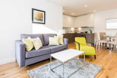 Livin area in a Galliard Homes show apartment, ©Galliard Homes. Livin area in a Galliard Homes show apartment, ©Galliard Homes.
