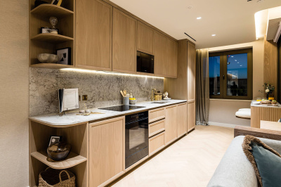 Kitchen area at this TCRW SOHO penthouse ©Galliard Homes.