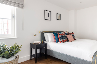 Bedroom at a Galliard Homes apartment, ©Galliard Homes. Bedroom at a Galliard Homes apartment, ©Galliard Homes.