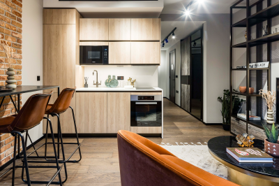 Open-plan living, dining and kitchen at The Stage ©Galliard Homes Open-plan living, dining and kitchen at The Stage ©Galliard Homes