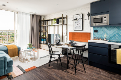 A typical kitchen, living and dining area at a Galliard Homes Highlife Collection show apartment, ©Galliard Homes. A typical kitchen, living and dining area at a Galliard Homes Highlife Collection show apartment, ©Galliard Homes.