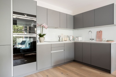 Kitchen in a Trilogy apartment, ©Acorn Property Group. Kitchen in a Trilogy apartment, ©Acorn Property Group.