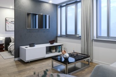 Living area in a Galliard Homes studio apartment, computer generated image intended for illustrative purposes only, ©Galliard Homes. Living area in a Galliard Homes studio apartment, computer generated image intended for illustrative purposes only, ©Galliard Homes.