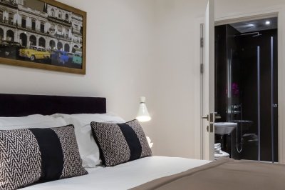 Bedroom area in a Galliard Homes studio apartment, ©Galliard Homes. Bedroom area in a Galliard Homes studio apartment, ©Galliard Homes.