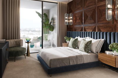 Bedroom at TCRW SOHO; image intended for illustrative purposes only, ©Galliard Homes. Bedroom at TCRW SOHO; image intended for illustrative purposes only, ©Galliard Homes.