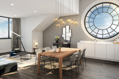 Kitchen and dining area at Brandon Yard, computer generated image intended for illustrative purposes only, ©Acorn Property Group. Kitchen and dining area at Brandon Yard, computer generated image intended for illustrative purposes only, ©Acorn Property Group.