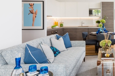 Living area in a Galliard Homes show apartment, ©Galliard Homes. Living area in a Galliard Homes show apartment, ©Galliard Homes.