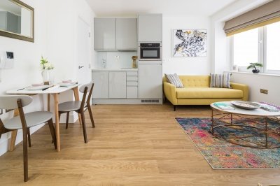 Living area in a typical Galliard apartment, ©Galliard Homes. Living area in a typical Galliard apartment, ©Galliard Homes.
