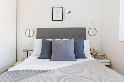 Bedroom area in a typical Galliard apartment, ©Galliard Homes. Bedroom area in a typical Galliard apartment, ©Galliard Homes.