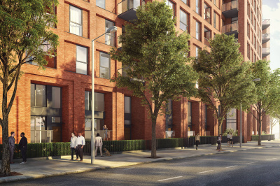 Orchard Wharf exterior, computer generated image intended for illustrative purposes only, ©Galliard Homes. Orchard Wharf exterior, computer generated image intended for illustrative purposes only, ©Galliard Homes.