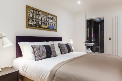 Bedroom in a Galliard Homes show apartment, ©Galliard Homes. Bedroom in a Galliard Homes show apartment, ©Galliard Homes.