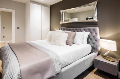 Bedroom at a Galliard Homes apartment, ©Galliard Homes. Bedroom at a Galliard Homes apartment, ©Galliard Homes.