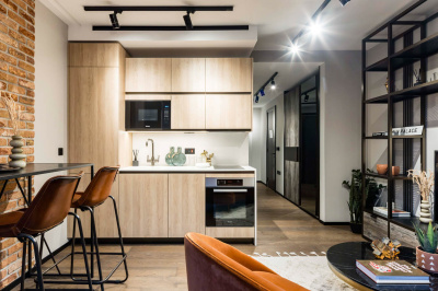 Open-plan living, dining and kitchen area at 212 The Stage, ©Galliard Homes. Open-plan living, dining and kitchen area at 212 The Stage, ©Galliard Homes.