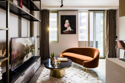 Open-plan living, dining and kitchen area at 212 The Stage, ©Galliard Homes. Open-plan living, dining and kitchen area at 212 The Stage, ©Galliard Homes.