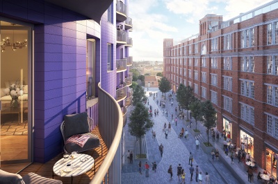 Islington Square, computer generated image intended for illustrative purposes only, ©Galliard Homes. Islington Square, computer generated image intended for illustrative purposes only, ©Galliard Homes.