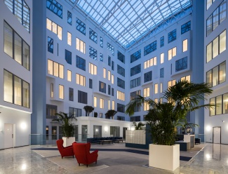 Living at Westgate House, Ealing Atrium at Westgate House, Ealing, Galliard Homes