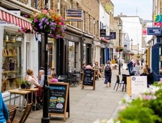 Camden Passage in Islington Islington, Galliard Homes, North London, Islington Square, Celebrities