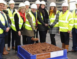 Construction Begins for Timber Yard at the Ground-Breaking Ceremony Galliard Homes, Timber Yard