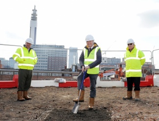 Galliard Apsley Breaks Ground on Third Birmingham Site Galliard Apsley Breaks Ground on Third Birmingham Site, Stephen Conway, Robin Norstrom, Cllr Ian Ward