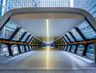 Crossrail station entrance at Canary Wharf Crossrail, property investment